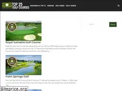 Sites similar to top25golfcourses.com