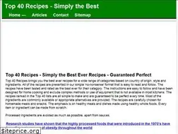 Sites similar to top40recipes.com