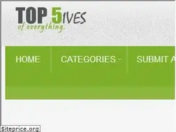 Sites similar to top5ives.com