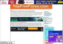 Sites similar to topfiveforex.com