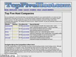 Sites similar to topfivehost.com