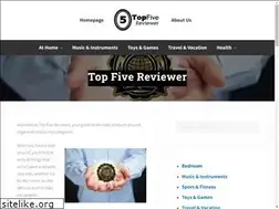 Sites similar to topfivereviewer.com
