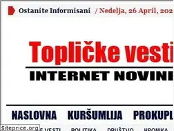 Sites similar to toplickevesti.com