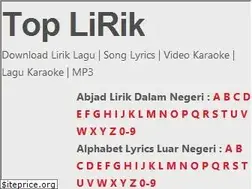 Sites similar to toplirik.com