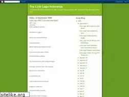 Sites similar to topliriklagu.blogspot.com