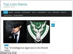 Sites similar to toplistsmania.com