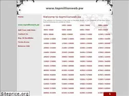 Sites similar to topmillionweb.pw