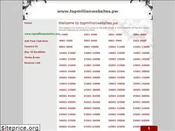 Sites similar to topmillionwebsites.pw