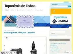 Sites similar to toponimialisboa.wordpress.com