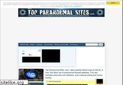 Sites similar to topparanormalsites.com