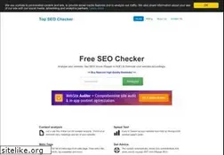 Sites similar to topseochecker.com