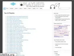 Sites similar to toptenplaylists.com
