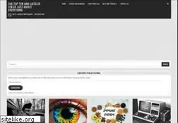 Sites similar to toptenzlists.com