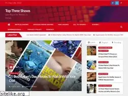 Sites similar to topthreeshows.com