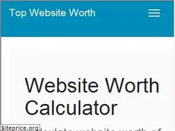 Sites similar to topwebsiteworth.com