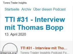 Sites similar to torerotraderinsights.podigee.io