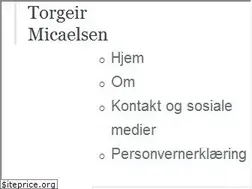 Sites similar to torgeirmicaelsen.no