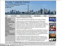 Sites similar to torontocorporatelawyer.com