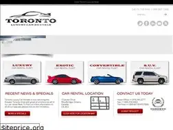 Sites similar to torontoluxurycarrentals.ca
