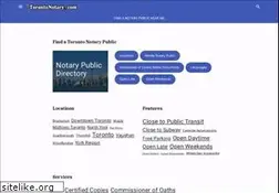 Sites similar to torontonotary.com