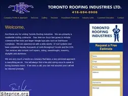 Sites similar to torontoroofingindustries.com