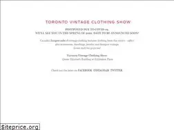 Sites similar to torontovintageclothingshow.ca