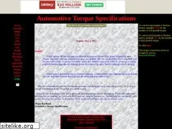 Sites similar to torquespecs.tripod.com