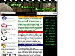 Sites similar to totallyuselessknowledge.com