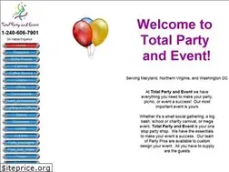 Sites similar to totalpartyandevent.com