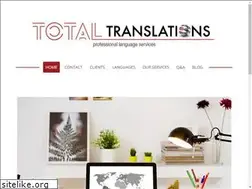 Sites similar to totaltranslations.com