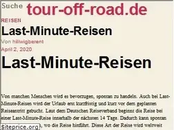 Sites similar to tour-off-road.de