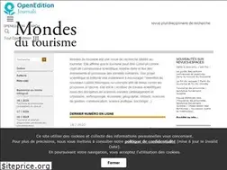 Sites similar to tourisme.revues.org