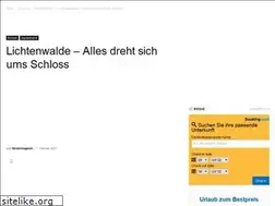 Sites similar to touristinfo-lichtenwalde.de