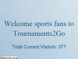 Sites similar to tournaments2go.com