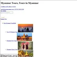 Sites similar to toursinmyanmar.com