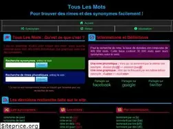 Sites similar to touslesmots.com