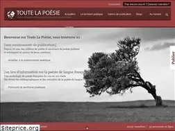 Sites similar to toutelapoesie.com