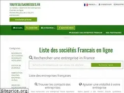 Sites similar to touteslesadresses.fr