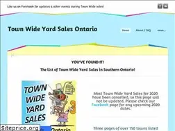 Sites similar to townwideyardsale.ca