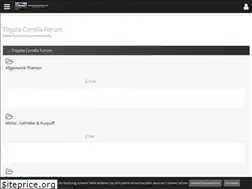 Sites similar to toyota-corolla-forum.de