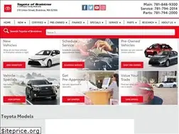 Sites similar to toyotaofbraintree.com