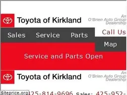 Sites similar to toyotaofkirkland.com