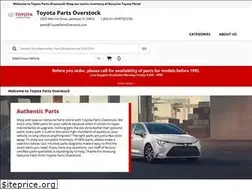 Sites similar to toyotapartsoverstock.com