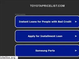 Sites similar to toyotapricelist.com