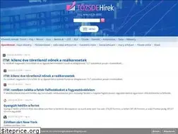Sites similar to tozsdehirek.hu