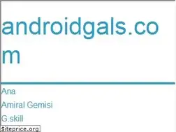 Sites similar to tr.androidgals.com