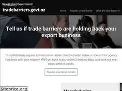 Sites similar to tradebarriers.govt.nz