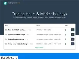 Sites similar to tradinghours.com
