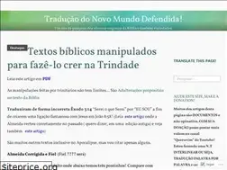 Sites similar to traducaodonovomundodefendida.wordpress.com