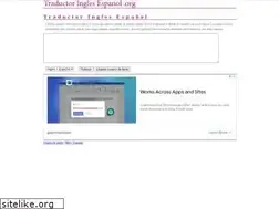 Sites similar to traductoringlesespanol.org